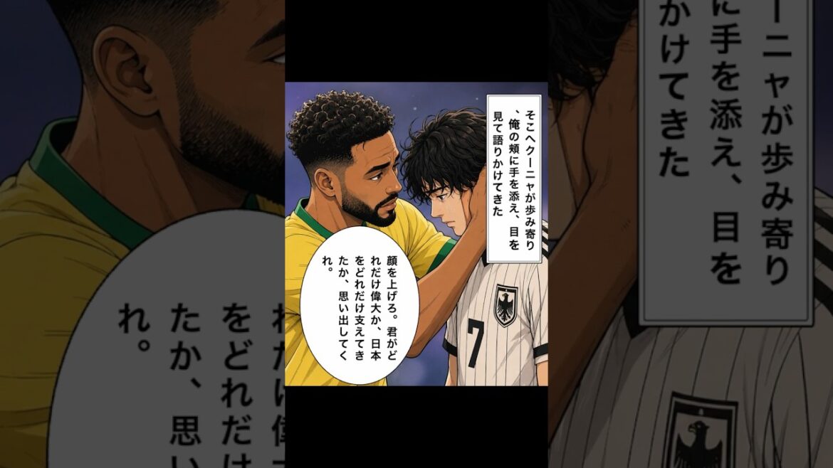【感動】号泣する日本代表「田中碧」をブラジル代表「クーニャ」が抱きしめた理由が話題　#shorts