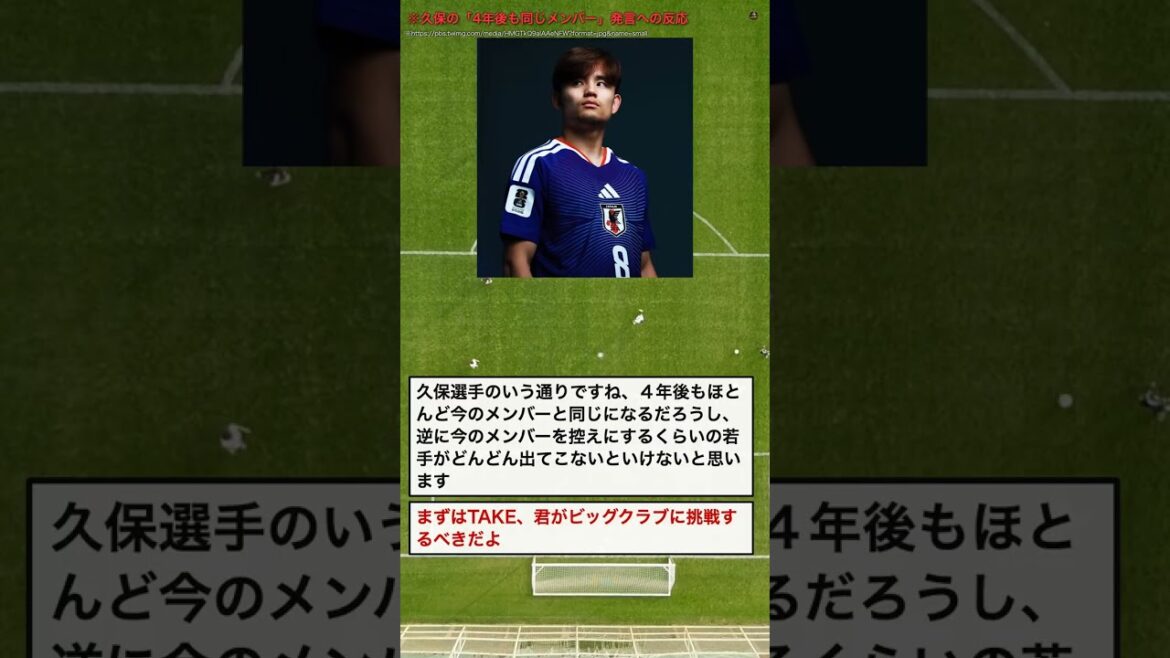 久保建英が若手に警鐘① #shorts 久保建英が若手に警鐘① #shorts