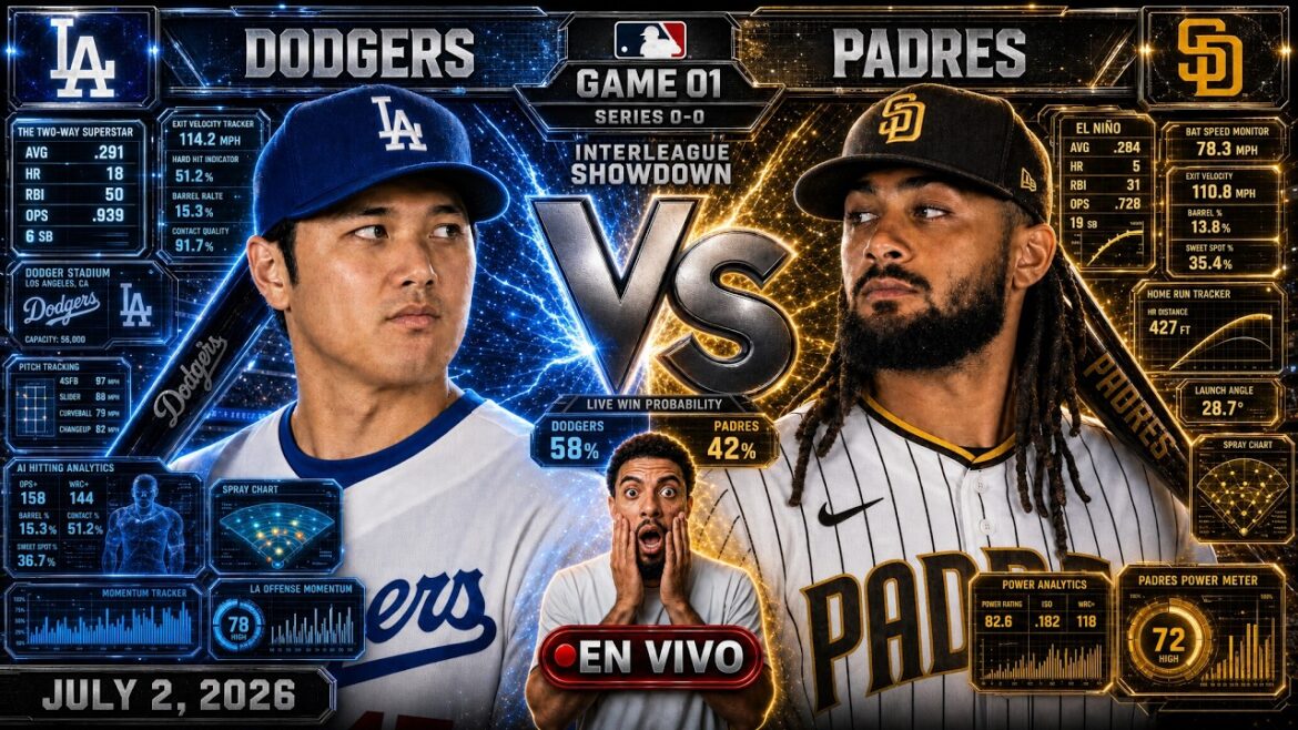 DODGERS 🆚 PADRES 🟥 EN VIVO 🟥 | NARRACIÓN HOY 02/07/26