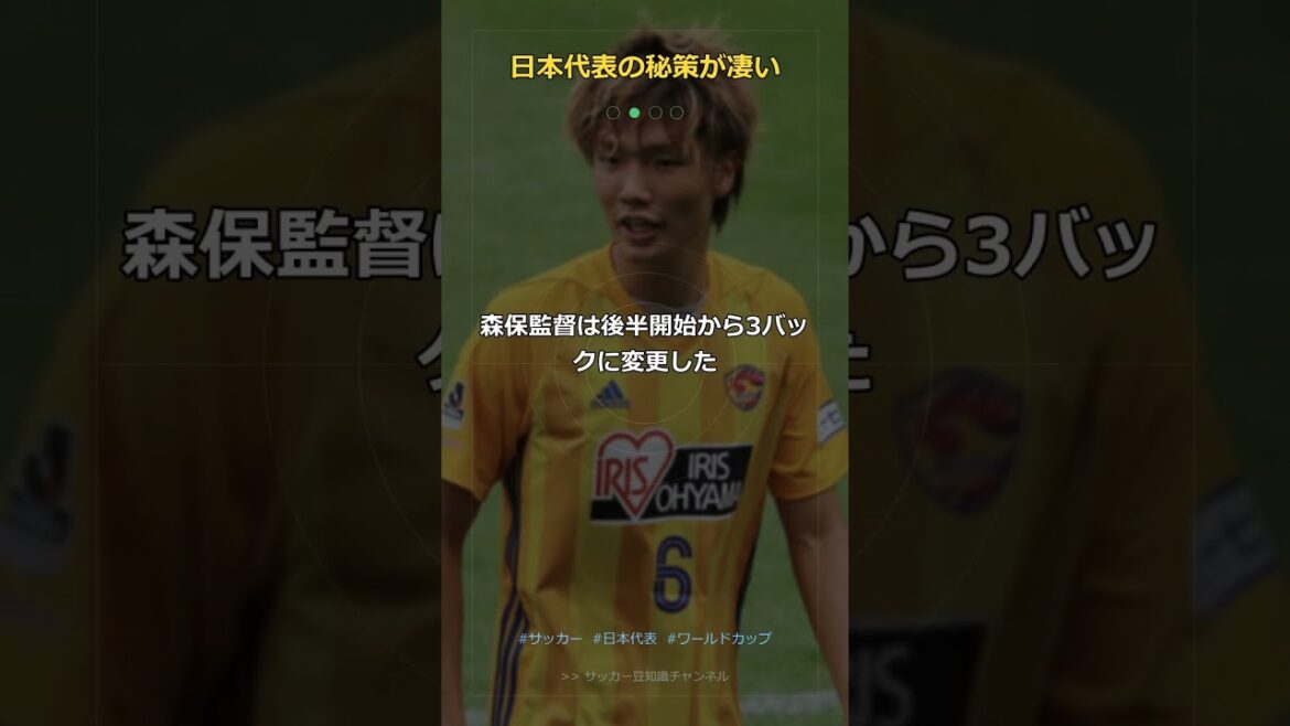 【衝撃】ドイツ撃破の3バック変更…実は選手が前日に直訴していた真実 #Shorts