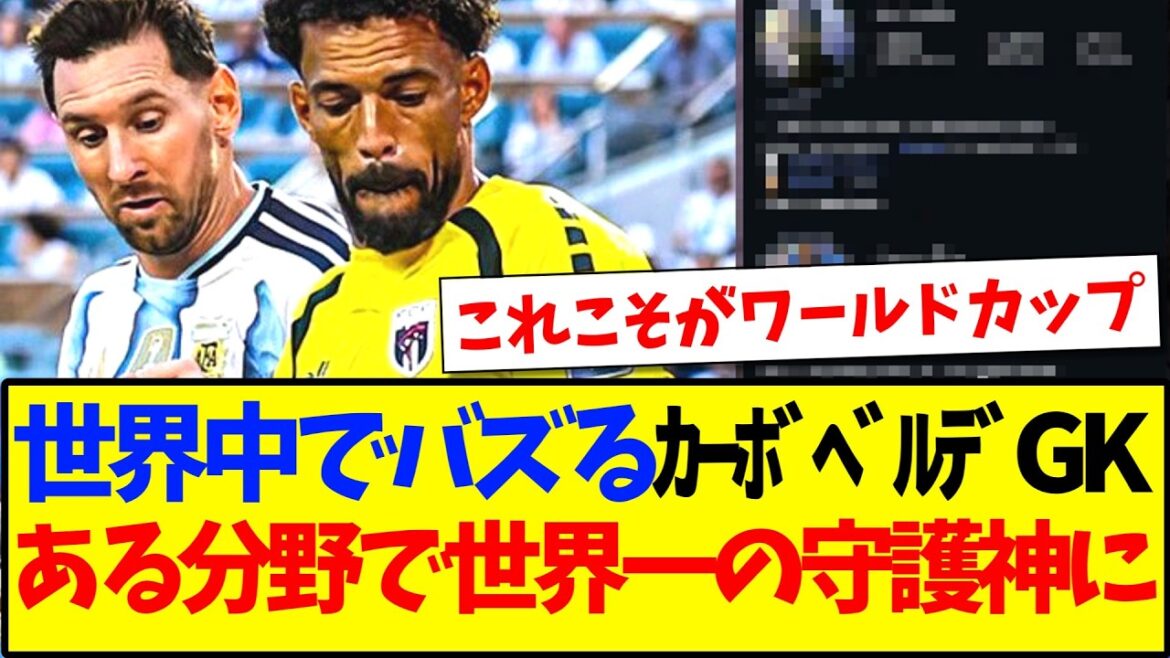 【伝説】カーボベルデGKヴォジーニャさん、世界一の守護神になってしまう...wwww