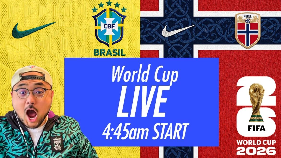 【ライブ実況】ブラジル対ノルウェー【ワールドカップ2026】 【ライブ実況】ブラジル対ノルウェー【ワールドカップ2026】