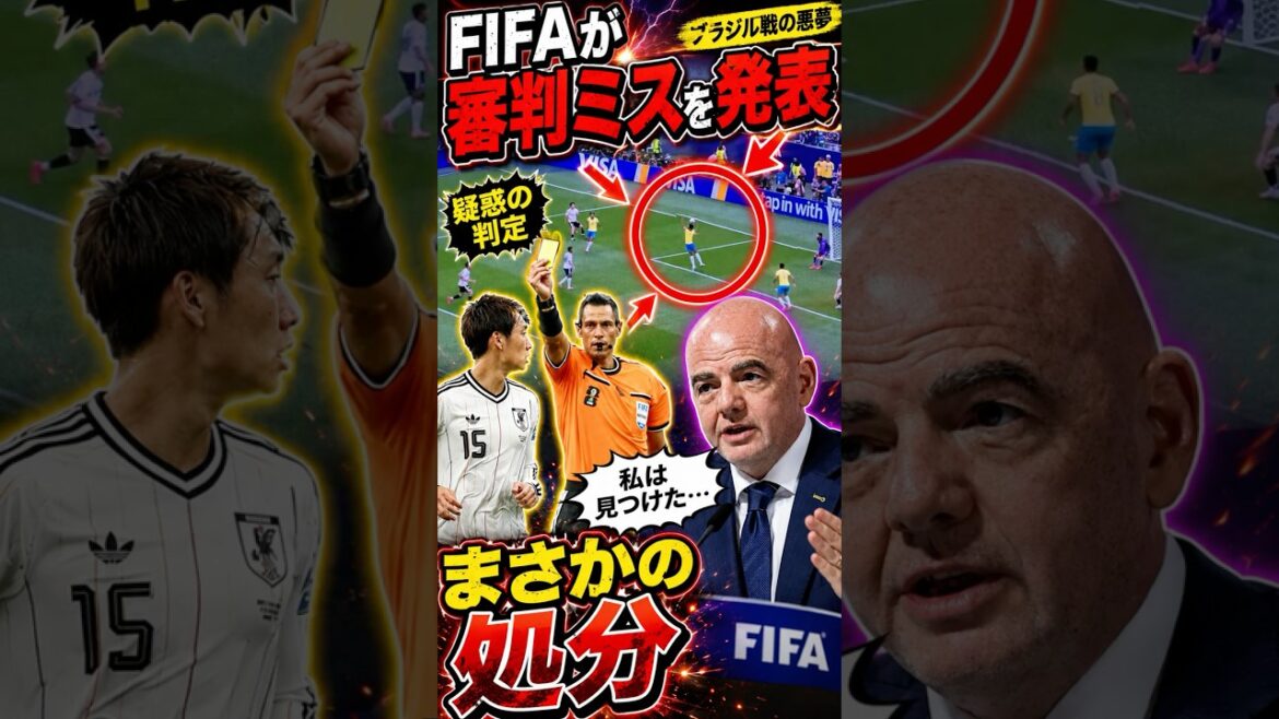 国際サッカー連盟がついに謝罪か。日本代表を襲った疑惑の判定、ブラジル戦の悪夢