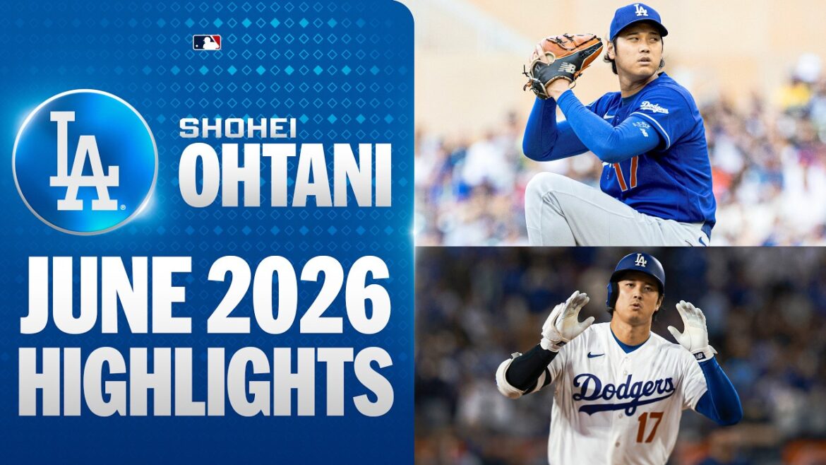 Shohei Ohtani highlights in June 2026 (hitting AND pitching) .333 AVG, 8 HR, 19 RBI, 25 K in 24.2 IP