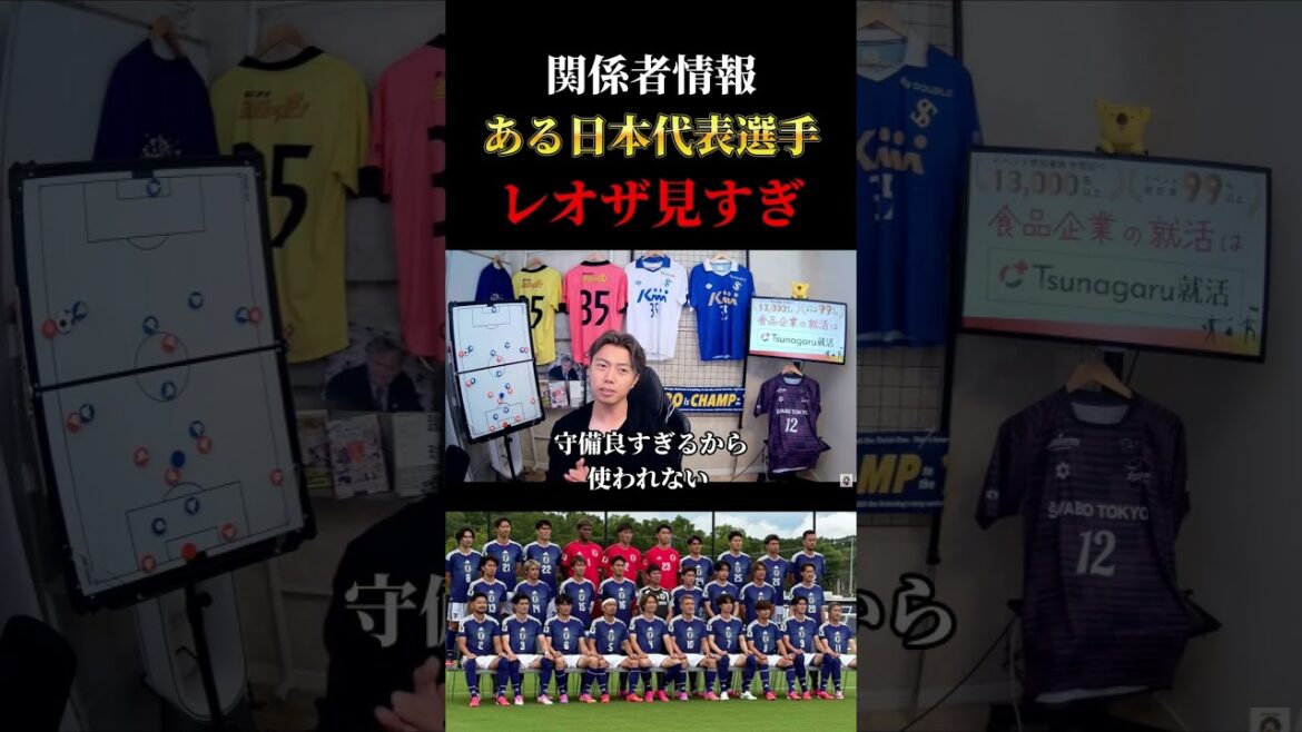 【日本代表】日本代表選手がレオザを見ていることが関係者情報で伝わる　レオザ切り抜き #サッカー日本代表 #サッカー #ワールドカップ