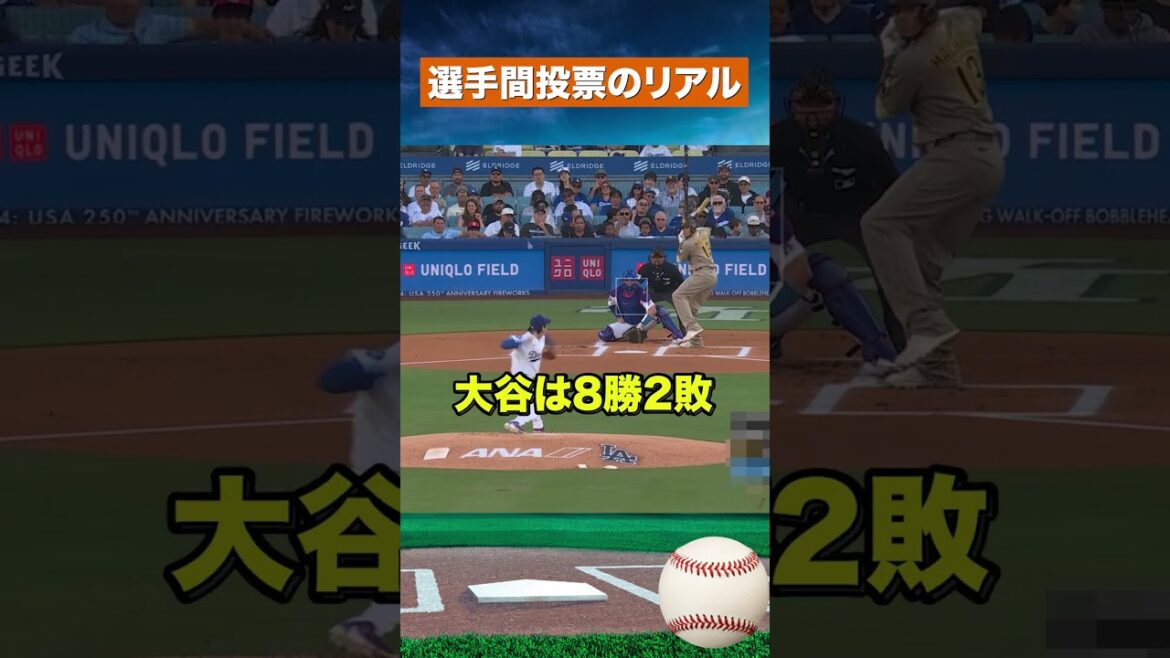 【衝撃】大谷翔平&山本由伸が球宴選手間投票で圏外…ファンから疑問の声続出 #野球 #mlb