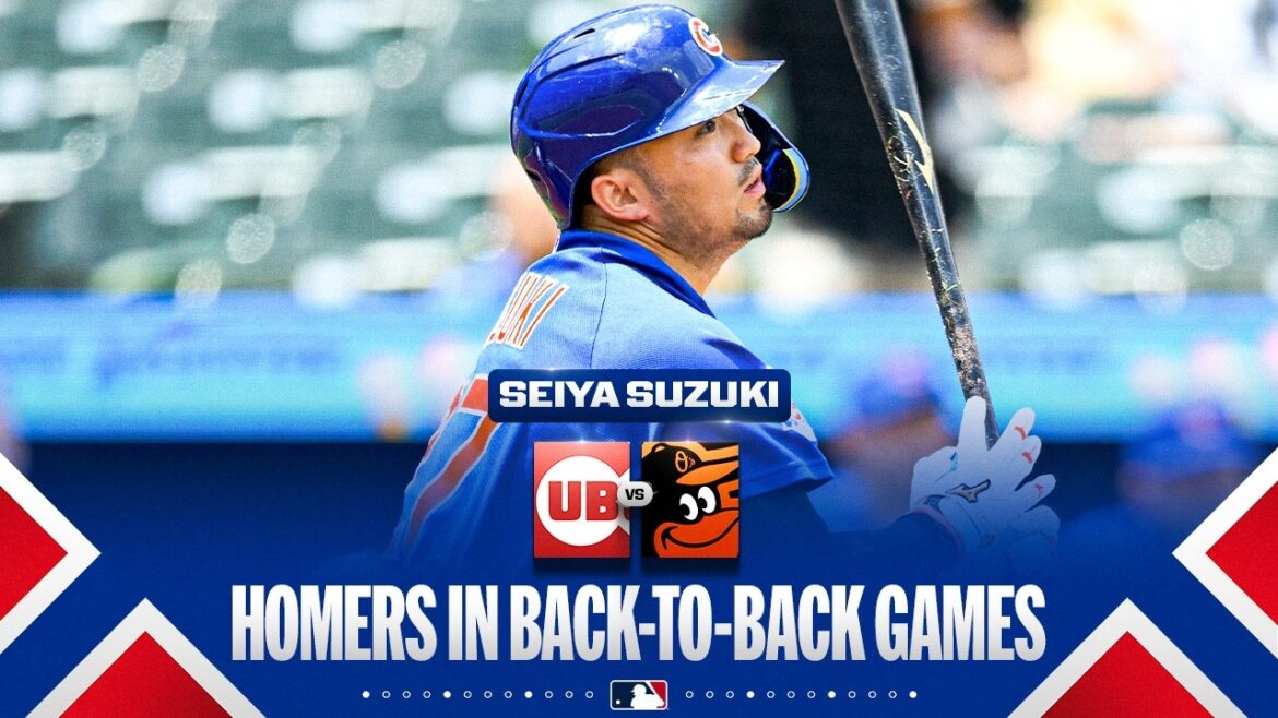 Seiya Suzuki has homered in back-to-back games for the Cubs! 🐻 | MLB Highlights