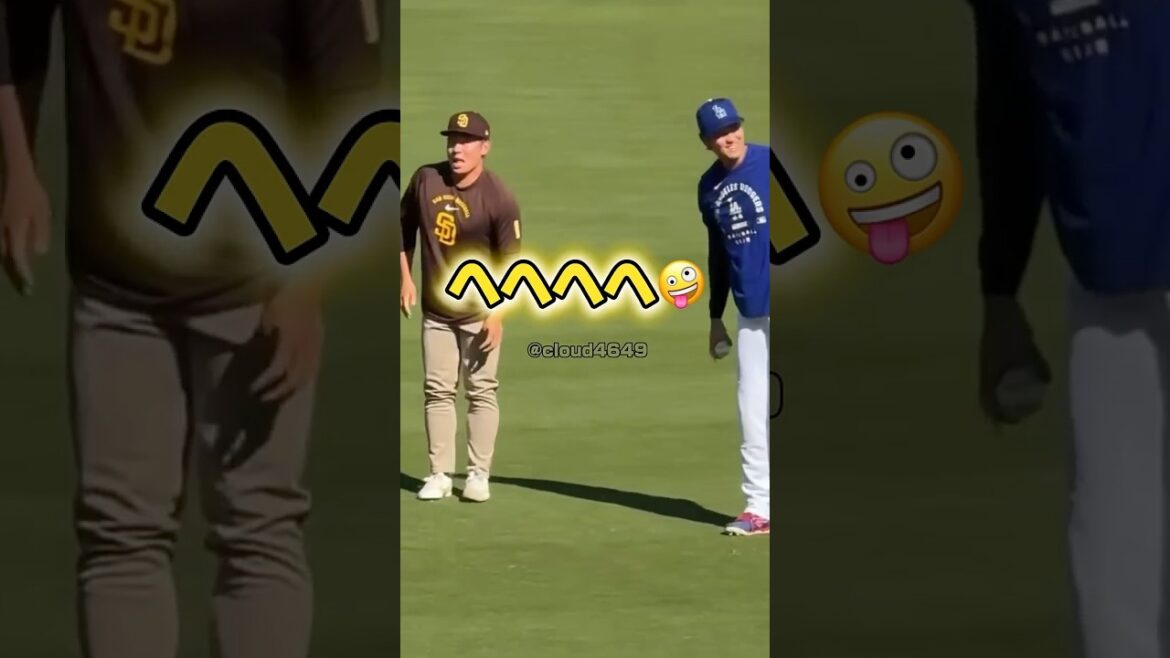 パドレス•松井裕樹ドジャース大谷翔平に挨拶をする