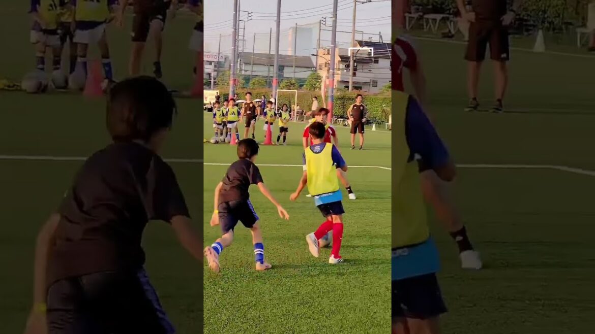 日本代表 MF 久保建英がお膳立て！JAL「Special Soccer Lesson 2026」で行われた 2 vs 2 のレッスンでゴールをアシスト！#shorts