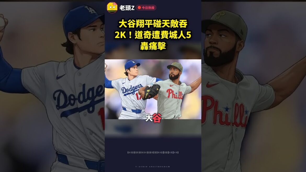 大谷翔平碰天敵吞2K!道奇遭費城人5轟痛擊