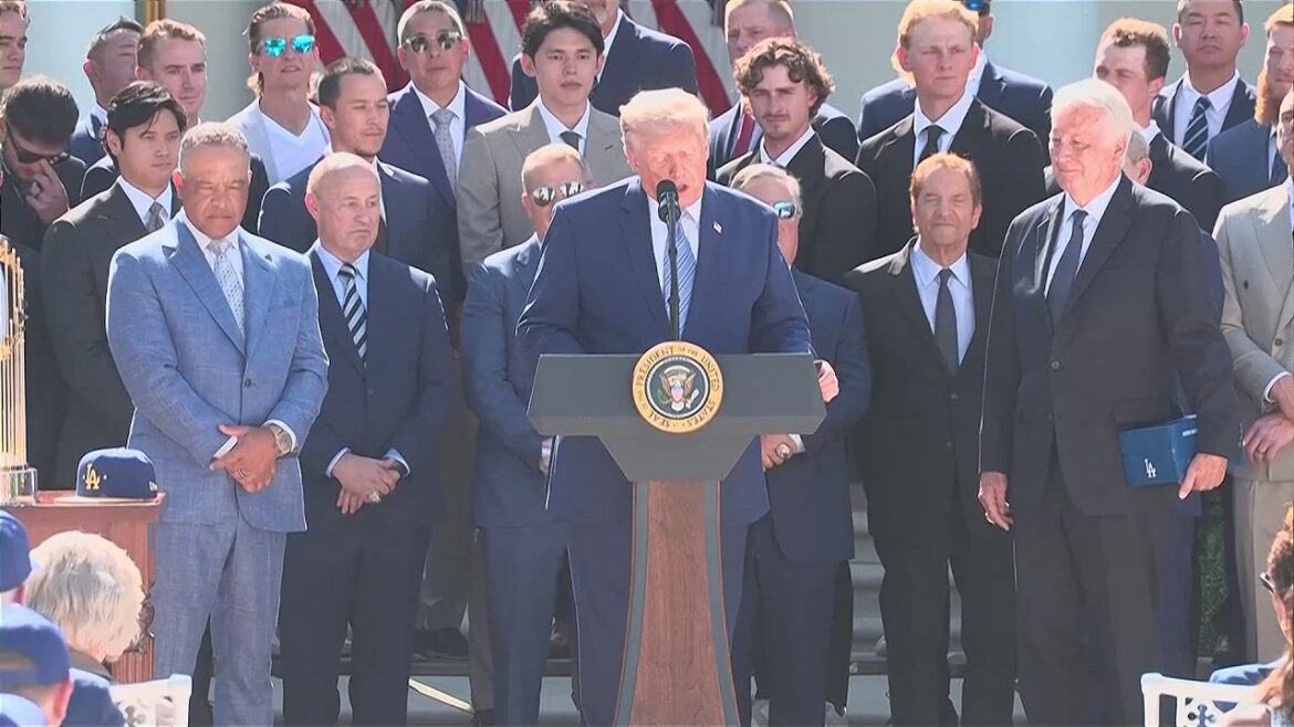 OHTANI receives a SPECIAL HONOR from TRUMP during DODGERS’ WHITE HOUSE visit