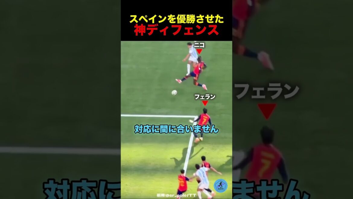 スペインを優勝させた神ディフェンス #サッカー