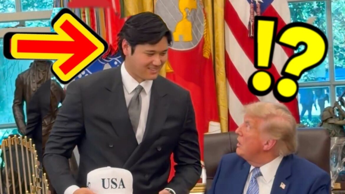 大きく成長した大谷を目の前で見たトランプ大統領が次の瞬間・・・「1年ぶりの最高の再会!」「こりゃ日本の教科書にのるわ!」【MLB】