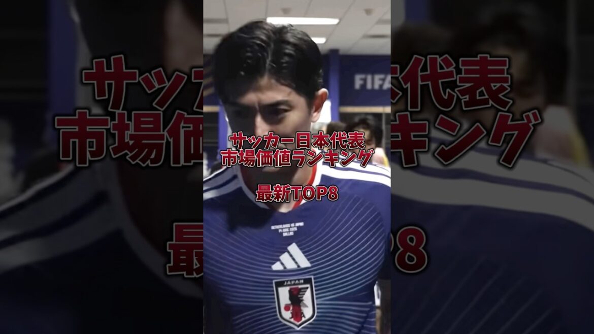 サッカー日本代表 最新の市場価値ランキングTOP8 #サッカー #ワールドカップ #日本代表 #サッカー日本代表 #サムライブルー #鈴木彩艶 #中村敬斗 #久保建英 #堂安律 #佐野海舟