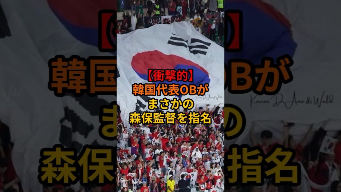 【衝撃的】韓国代表OBがまさかの森保監督を指名 #サッカー #サッカー日本代表 #ワールドカップ #ショート