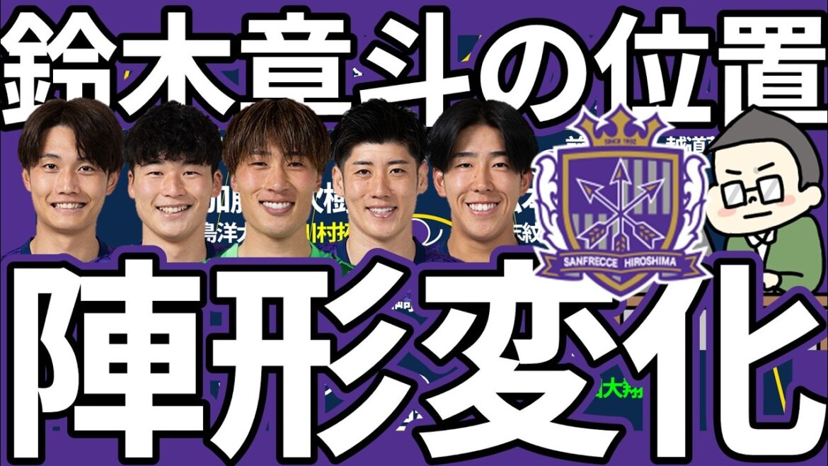 【🆕広島は3バックor4バック？】浅野拓磨復帰でWGスタイル4-1-2-3？川村拓夢復帰で中盤に厚みの4-3-1-2？鈴木章斗の活かし方次第では3-4-2-1/4-2-3-1も？