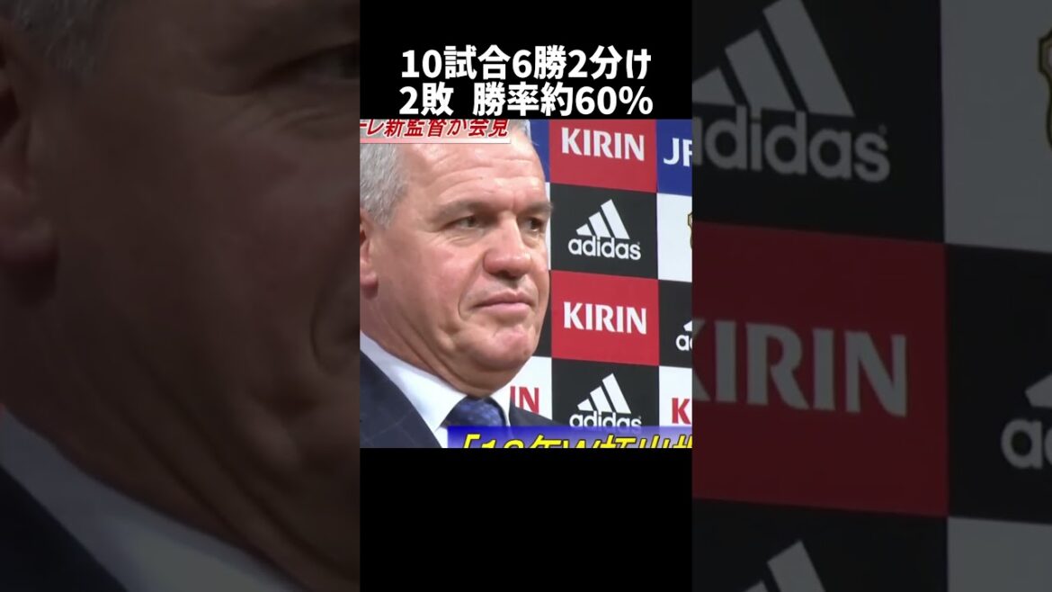 歴代日本代表監督の勝率ランキングTOP7 #shorts #football #soccer #森保ジャパン