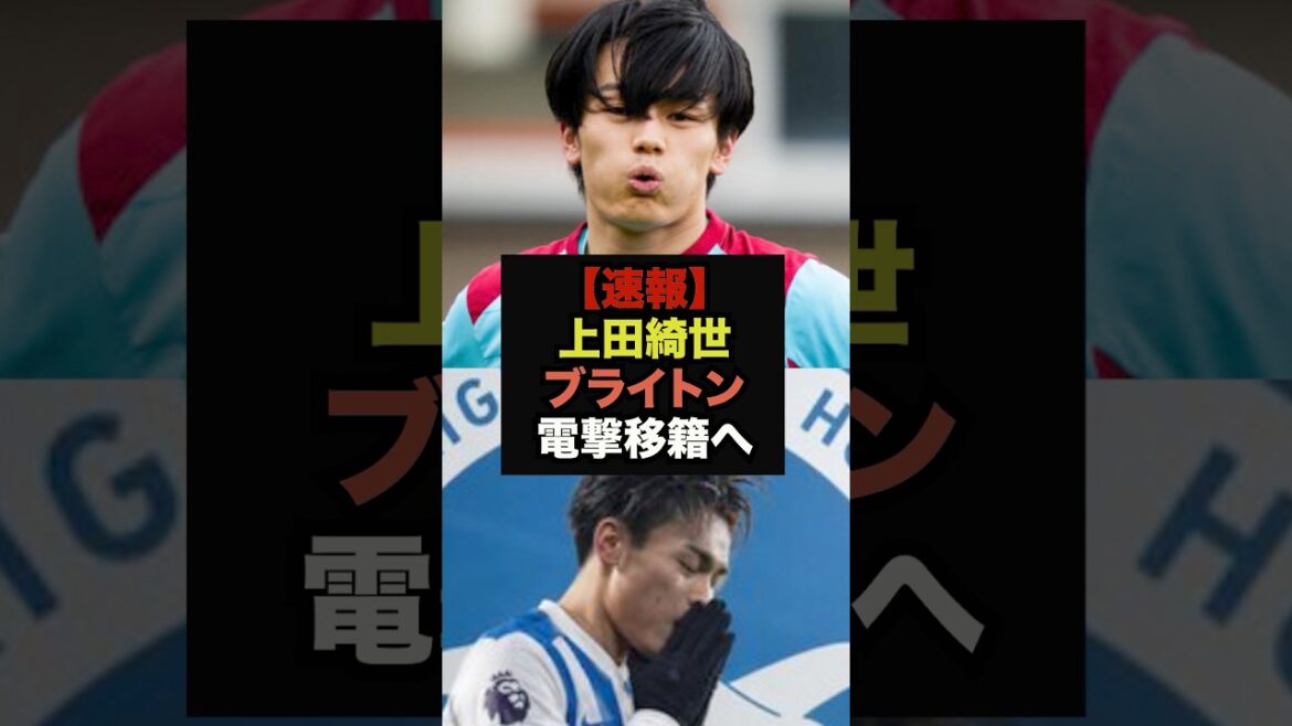 【速報】三笘所属のブライトンが上田綺世の獲得へ＃ワールドカップ＃サッカー日本代表