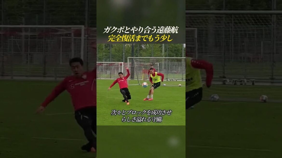 ガクポとやり合う遠藤航 完全復活までもう少し