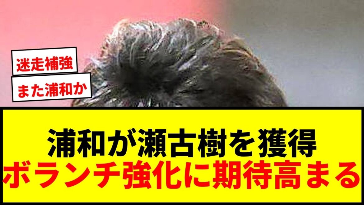 【速報】浦和がストークシティMF瀬古樹を獲得へ!ボランチ強化に元川崎の実力派MF補強でサポ歓喜? 【速報】浦和がストークシティMF瀬古樹を獲得へ!ボランチ強化に元川崎の実力派MF補強でサポ歓喜?