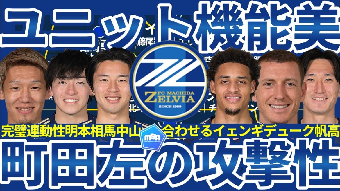 【町田左サイドの超強力ユニット機能美】相馬勇紀/明本考浩/中山雄太ルーレットによるポケット侵入とイェンギ/デューク/中村帆高で合わせる強力な空中戦スペース