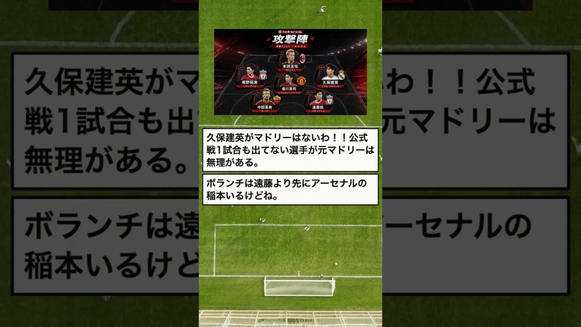 【議論】久保建英のレアル歴に賛否…所属より主力か #Shorts
