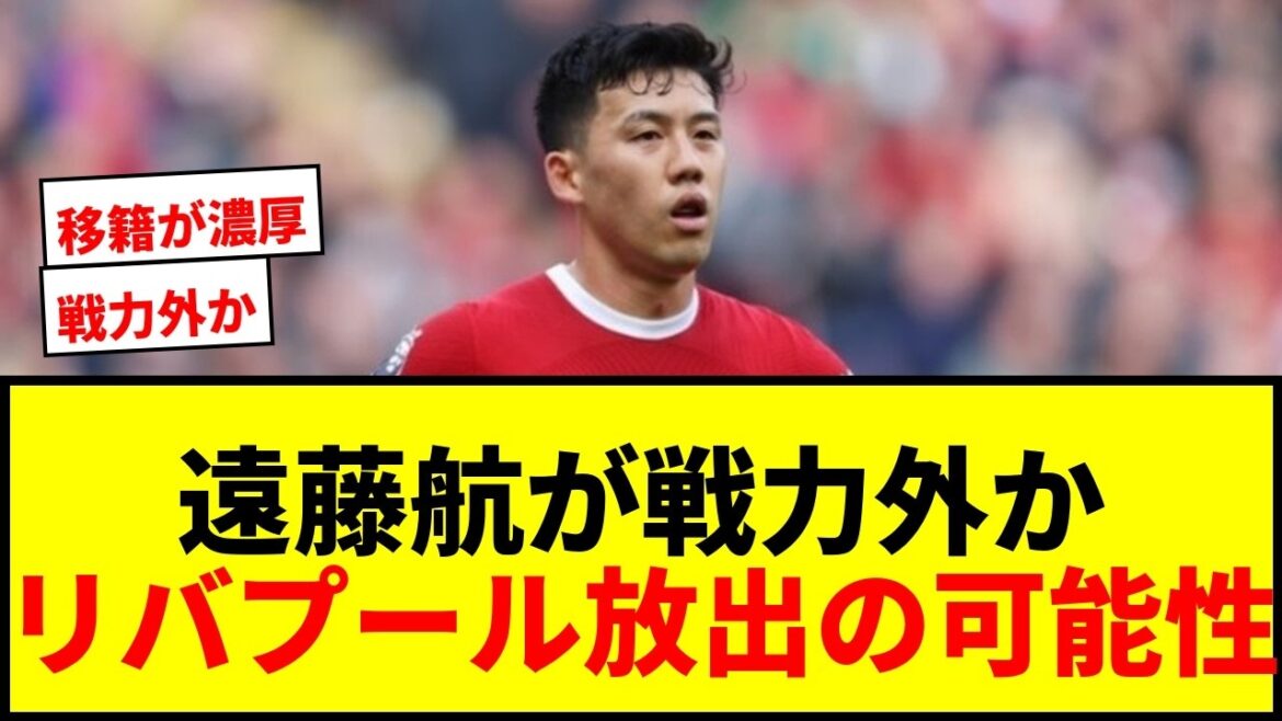 【衝撃】遠藤航、リバプールで“戦力外”報道!W杯代表漏れに続き「重要性大幅低下」フラムらが獲得興味か 【衝撃】遠藤航、リバプールで“戦力外”報道!W杯代表漏れに続き「重要性大幅低下」フラムらが獲得興味か