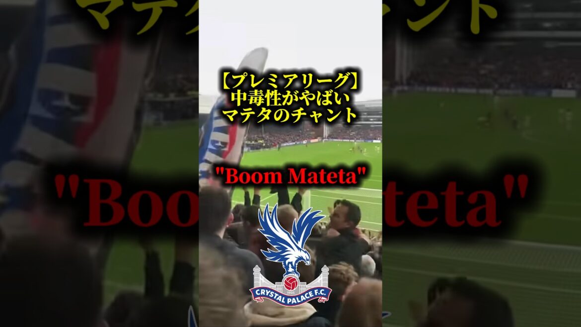 【クリスタルパレス】中毒性がやばすぎるマテタの神チャント。一度聞いたら忘れられないやつ。