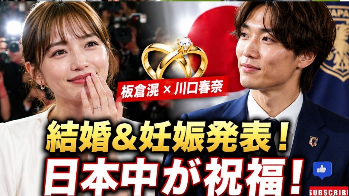 【速報】川口春奈と板倉滉が結婚&妊娠を同時発表!日本中が祝福した理由とは?年収7億円・日本代表主将の素顔に感動 【速報】川口春奈と板倉滉が結婚&妊娠を同時発表!日本中が祝福した理由とは?年収7億円・日本代表主将の素顔に感動