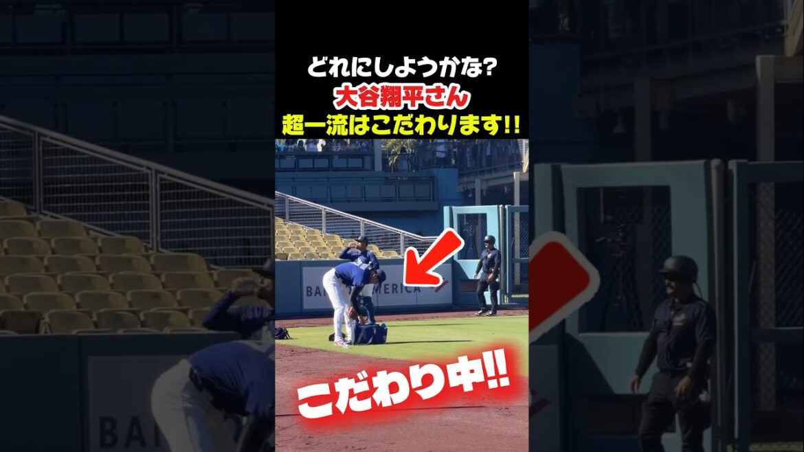 ボールにもこだわる大谷翔平さん👏 #大谷翔平 #mlb #shorts #dodgers #ドジャース #野球 #ohtani #baseball