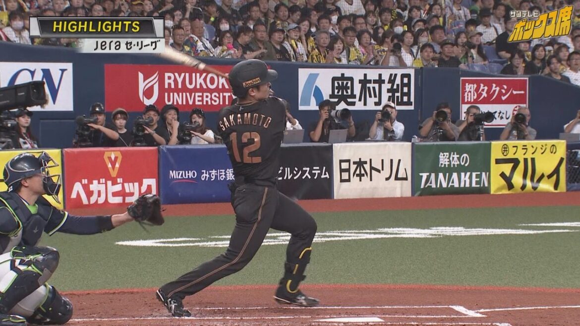 【大谷翔平と同じ足の動き】坂本誠志郎 第7号先制ホームラン(2026年8月20日 阪神―ヤクルト) #サンテレビボックス席